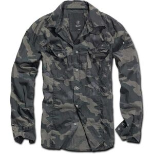 SLIMFIT SHIRT DARKCAMO Πουκάμισο με μακρύ μανίκι