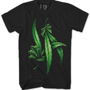 Tshirt LA Weed Hands Green tones Black