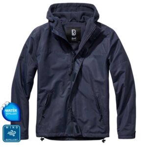 Windbreaker Frontzip NavyBlue Μπουφάν με κουκούλα
