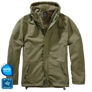 Windbreaker Frontzip Olive Μπουφάν με κουκούλα