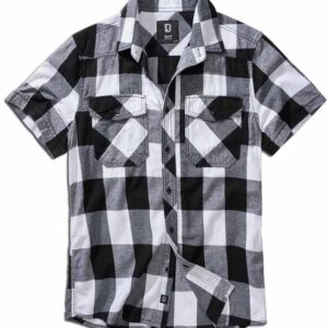 Checkshirt HalfSleeve White-Black Πουκάμισο με κοντό μανίκι