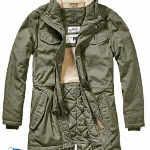 Μπουφάν με κουκούλα Marsh Lake TeddyParka Brandit Olive