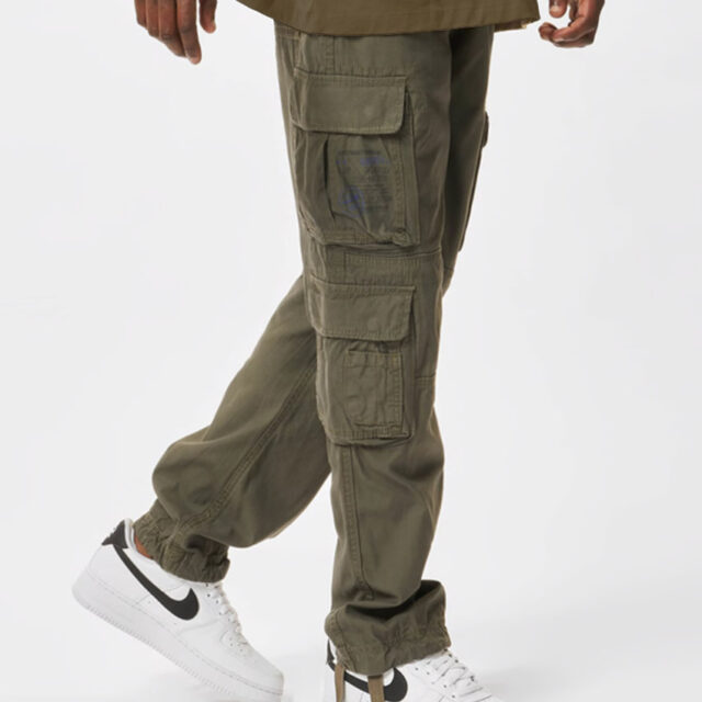 Pure Slim Fit Cargo παντελόνι Olive