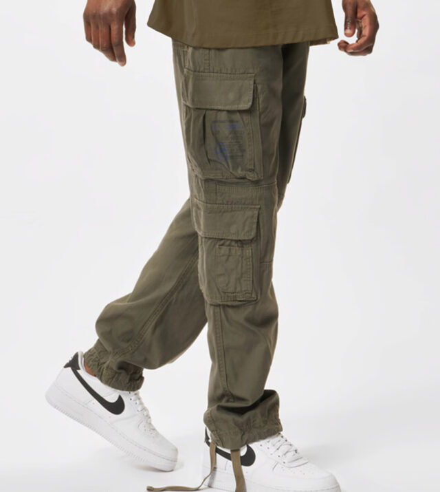 Pure Slim Fit Cargo παντελόνι Olive