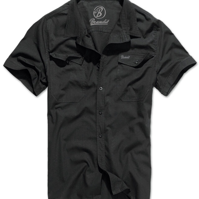 ROADSTAR BLACK Πουκάμισο με κοντό μανίκι