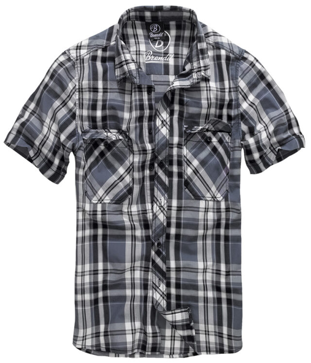 ROADSTAR BLACK-ANTHRACITE Πουκάμισο με κοντό μανίκι