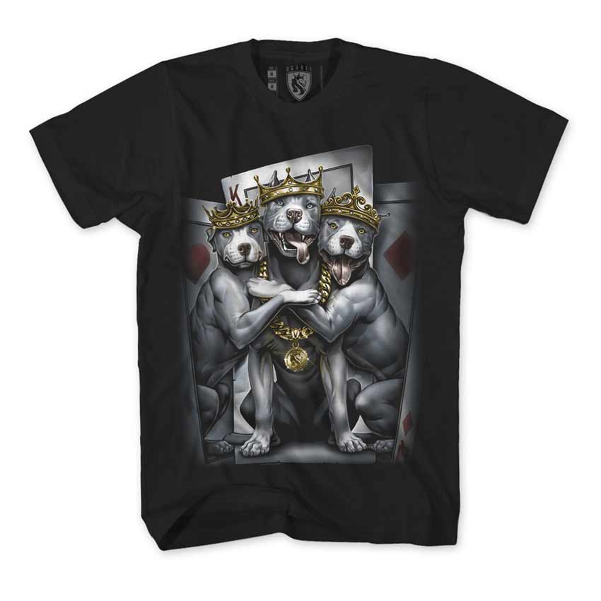 Tshirt 2 of a K9 PitBulls Black