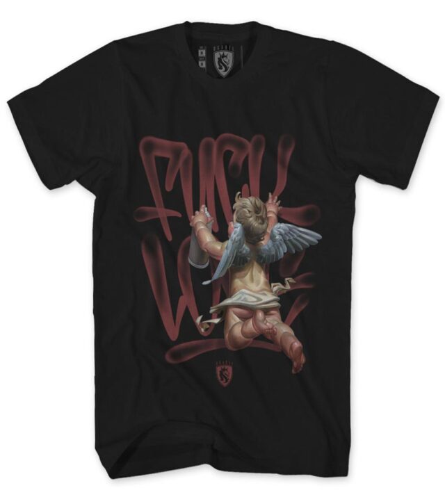 Tshirt Cupid Graffiti Black