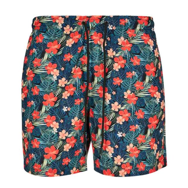 Μαγιό Swimshort Pattern Black-Tropical aop