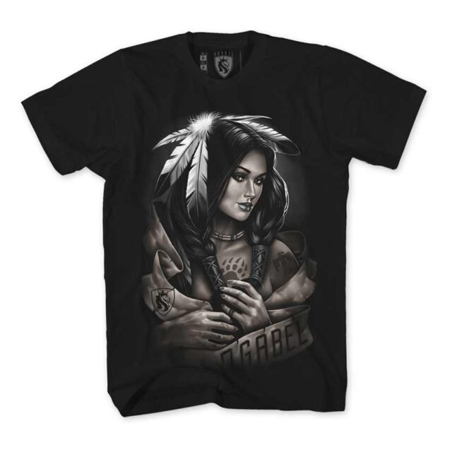 Tshirt Native Queen II Black