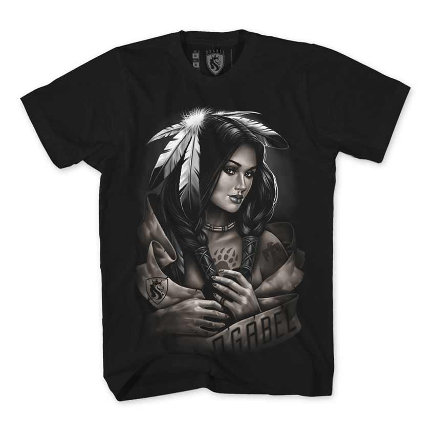 Tshirt Native Queen II Black