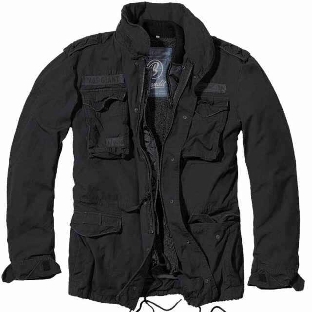 Μπουφάν με κουκούλα M65 GIANT BLACK