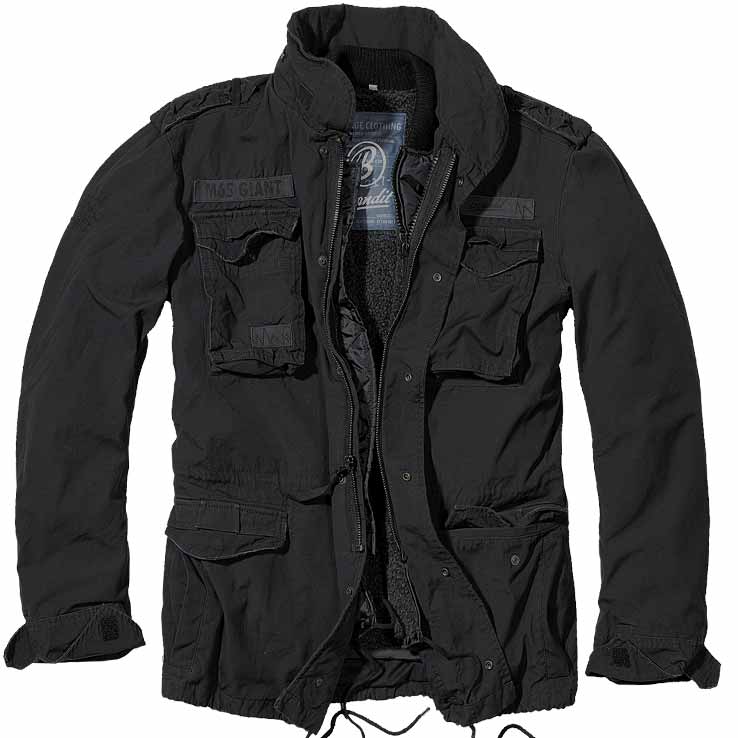Μπουφάν με κουκούλα M65 GIANT BLACK