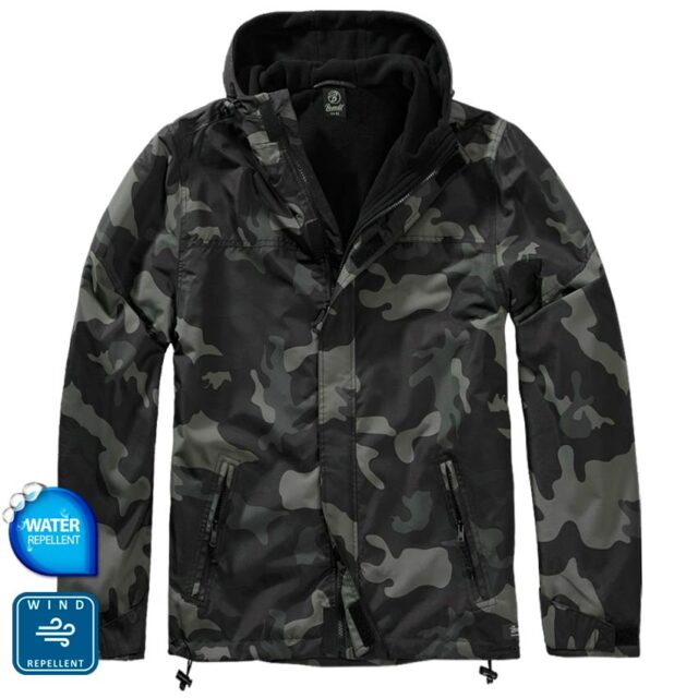Windbreaker Frontzip DarkCamo Μπουφάν με κουκούλα
