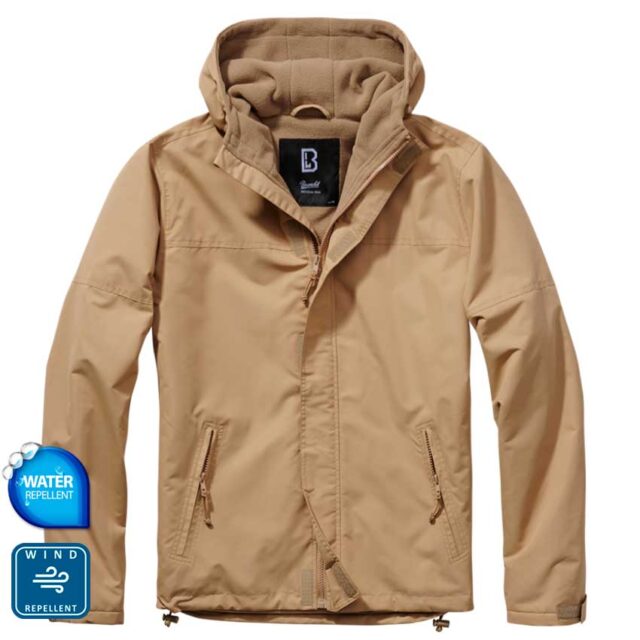 Windbreaker Frontzip Camel Μπουφάν με κουκούλα