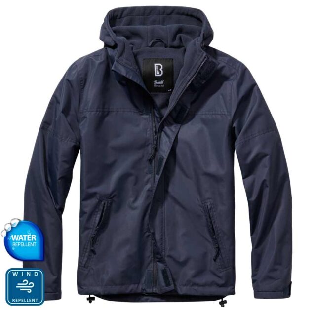 Windbreaker Frontzip NavyBlue Μπουφάν με κουκούλα