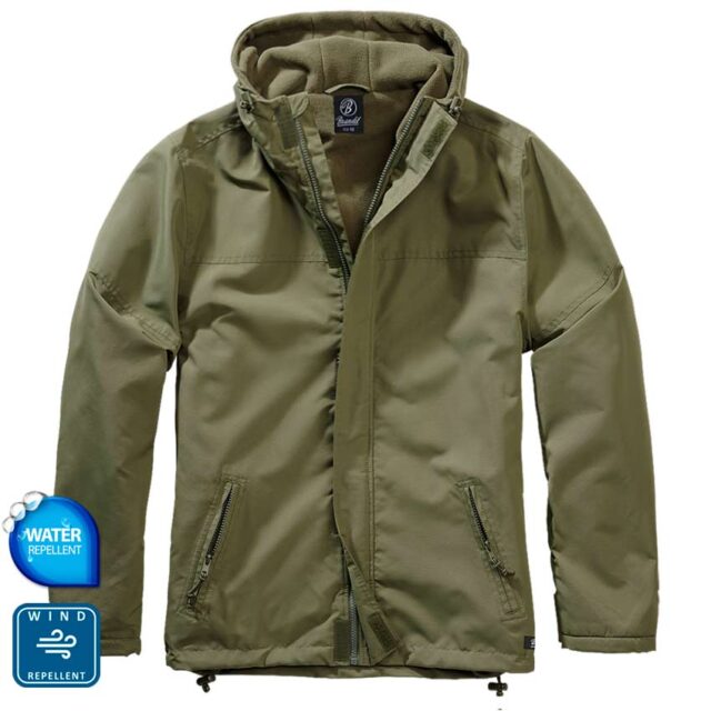 Windbreaker Frontzip Olive Μπουφάν με κουκούλα