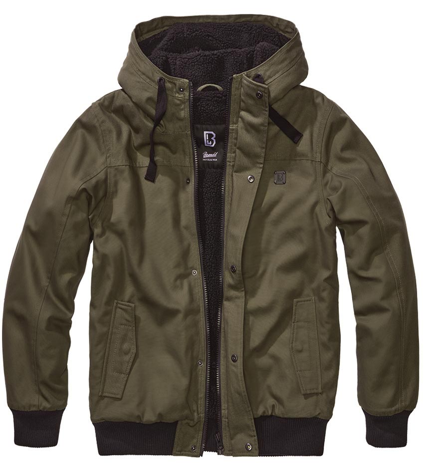 Μπουφάν με κουκούλα Bronx Essential Olive
