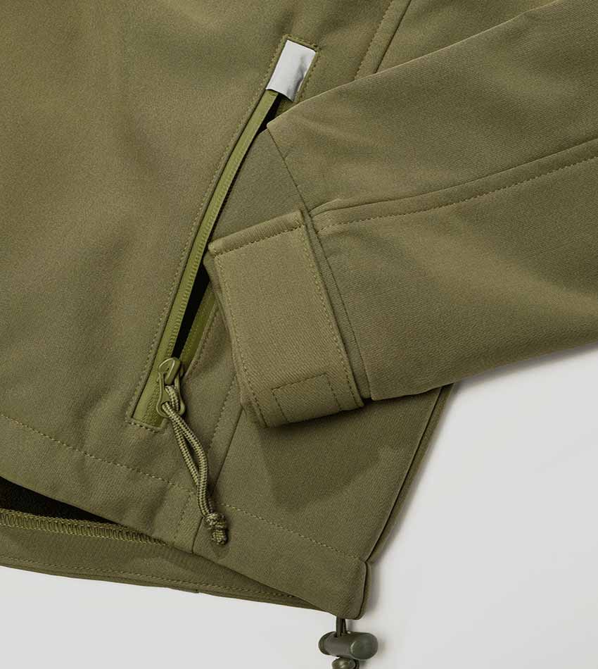 Μπουφάν με κουκούλα Hurricane SoftShell Olive - Image 2