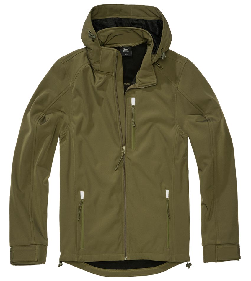 Μπουφάν με κουκούλα Hurricane SoftShell Olive