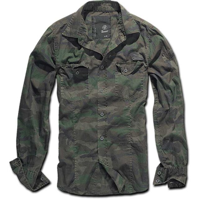 SLIMFIT SHIRT WOODLAND Πουκάμισο με μακρύ μανίκι