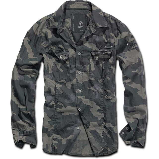 SLIMFIT SHIRT DARKCAMO Πουκάμισο με μακρύ μανίκι