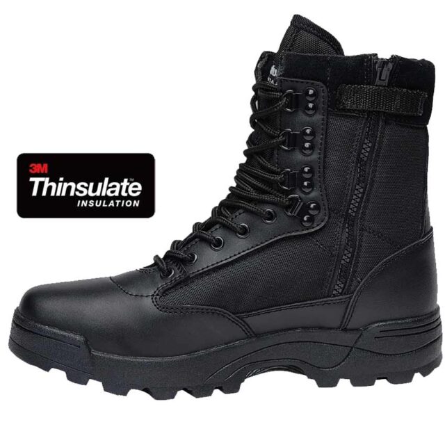 TACTICAL ZIPPER BOOTS BLACK