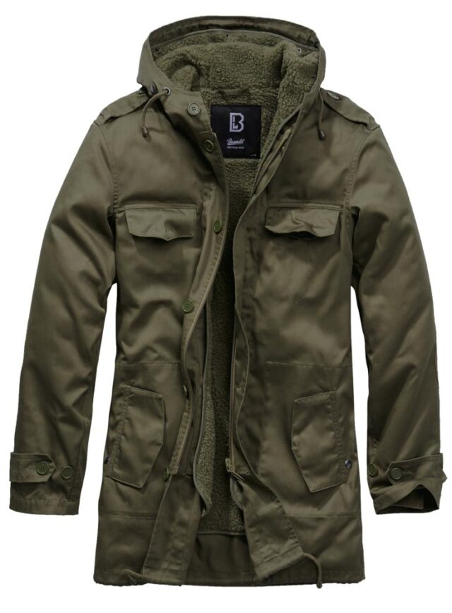 Μπουφάν με κουκούλα BW Parka Forest Olive