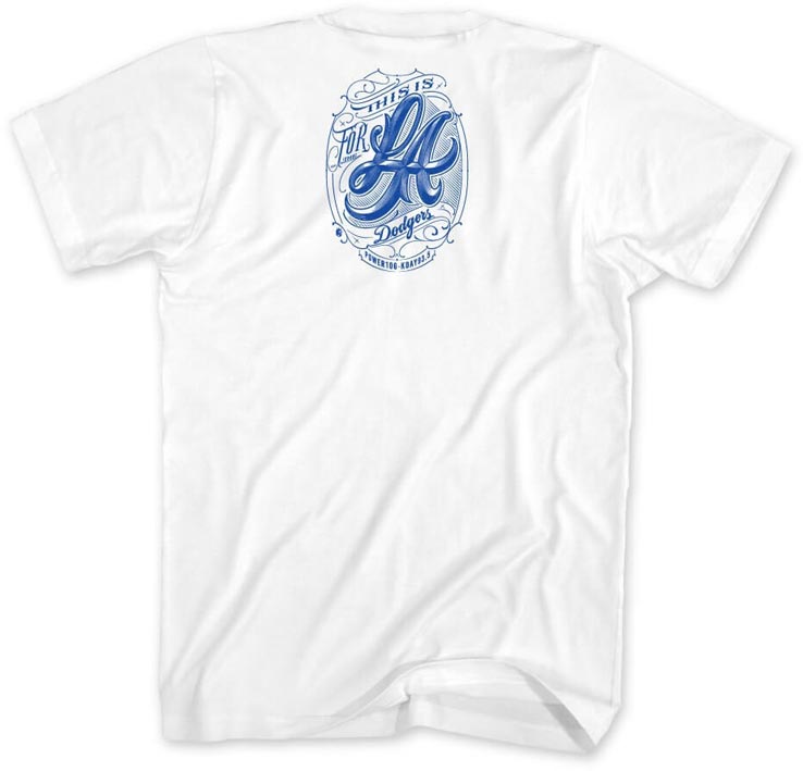 TSHIRT LA DODGERS ANTHEM WHITE - Image 2
