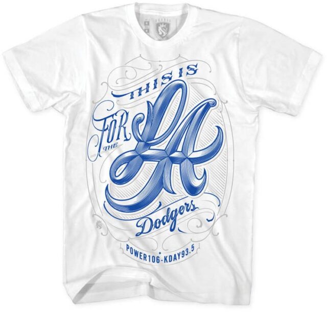 TSHIRT LA DODGERS ANTHEM WHITE