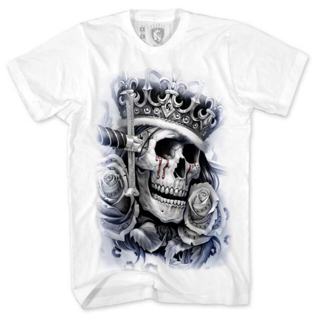 TSHIRT SUICIDE KING WHITE