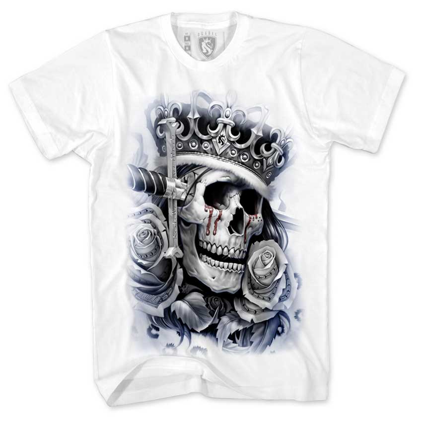 TSHIRT SUICIDE KING WHITE