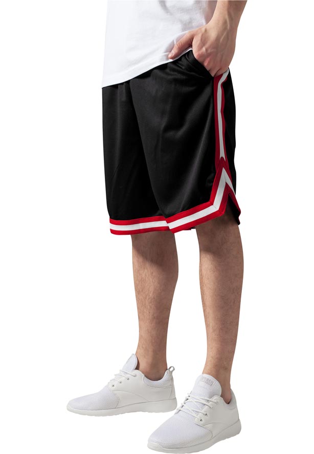Strips mesh Black/Red Shorts