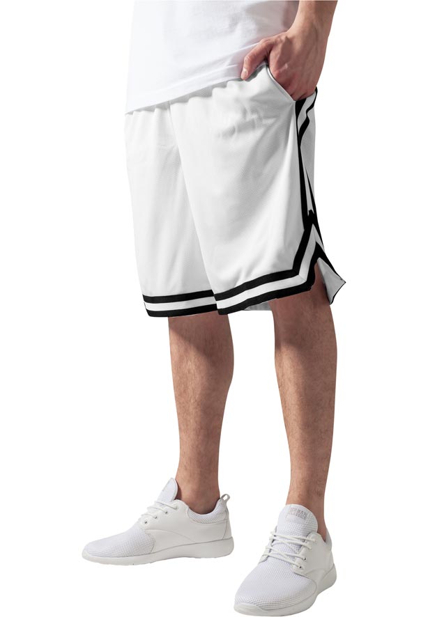 Strips mesh White/Black Shorts