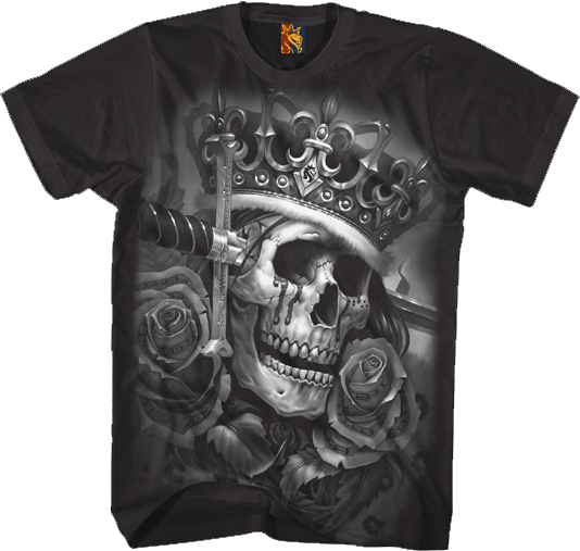 TSHIRT SUICIDE KING BLACK