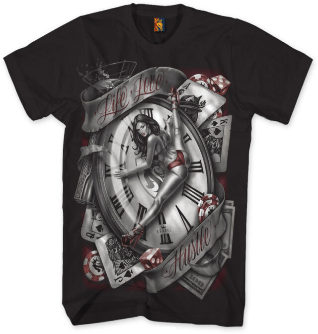 TSHIRT MANS RUIN BLACK